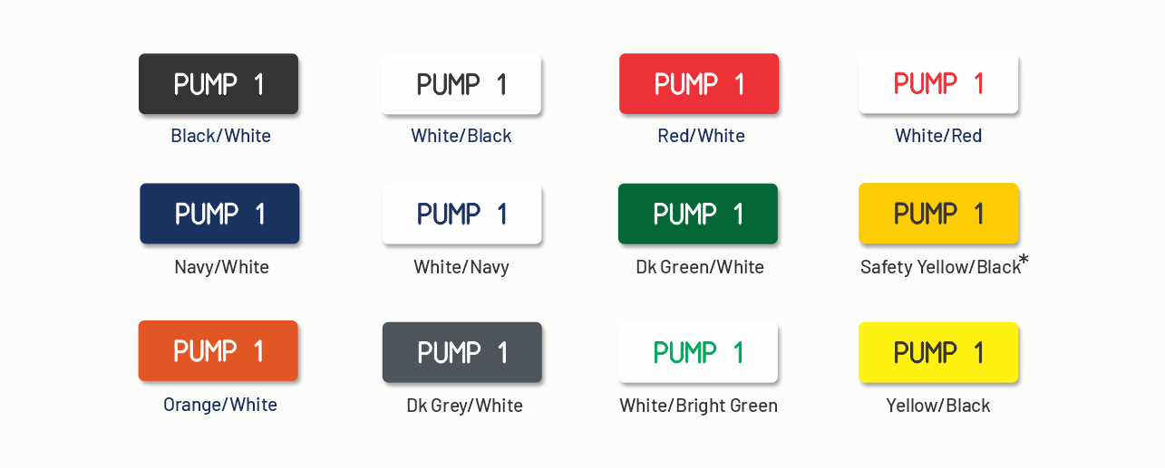 Industrial Signs & Labels engraved panel label colors rowmark two ply1